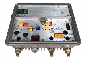 Line extender amplifier, 1 active outputs up to 2 with passive splitting, 1 GHz/ 200 MHz